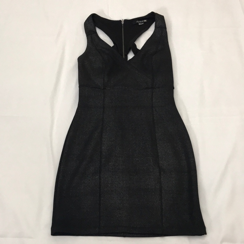 Black Sparkly Forever 21 Strappy Dress